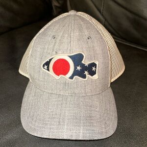 Adult Adjustable Snap Fishing Hat Mesh Cap Local Crowns Brand America Flag south